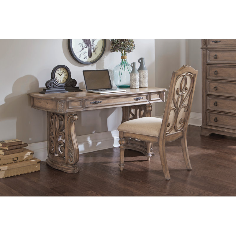 One Allium Way Apremont Solid Wood Writing Desk & Reviews Wayfair